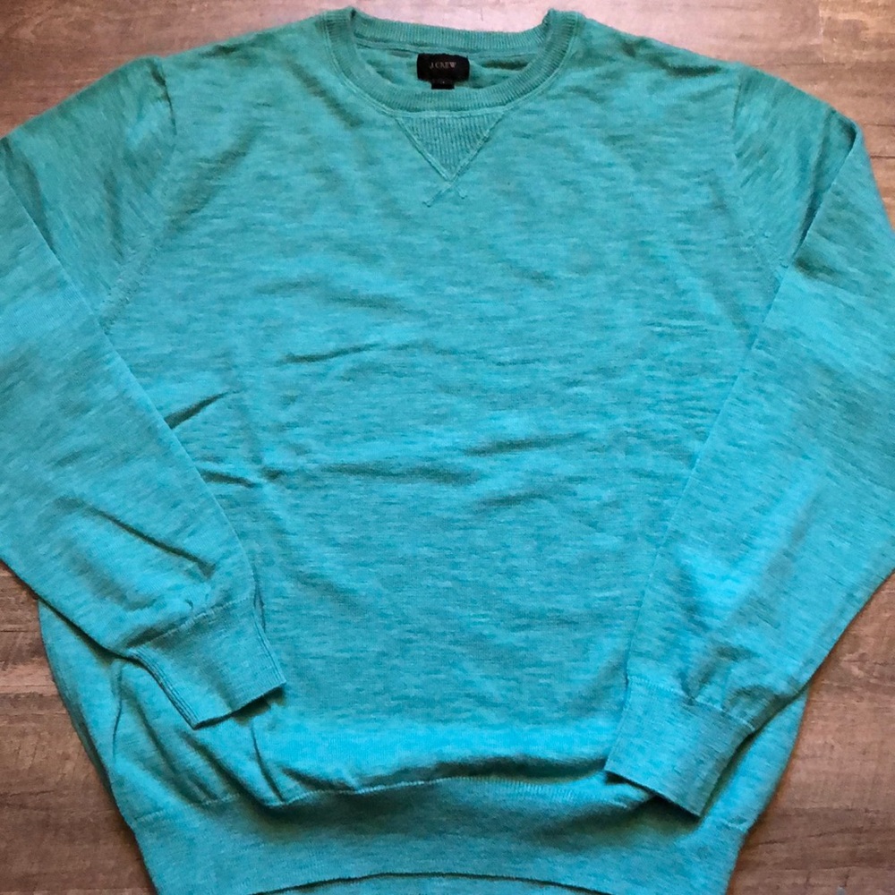 J. Crew Mens Sweater Green Medium